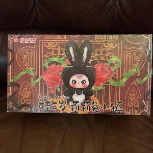 Cute Black and Pink Bunny Plush Toy